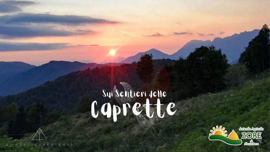 Al tramonto tra Campo di Bonis e i sentieri delle Caprette